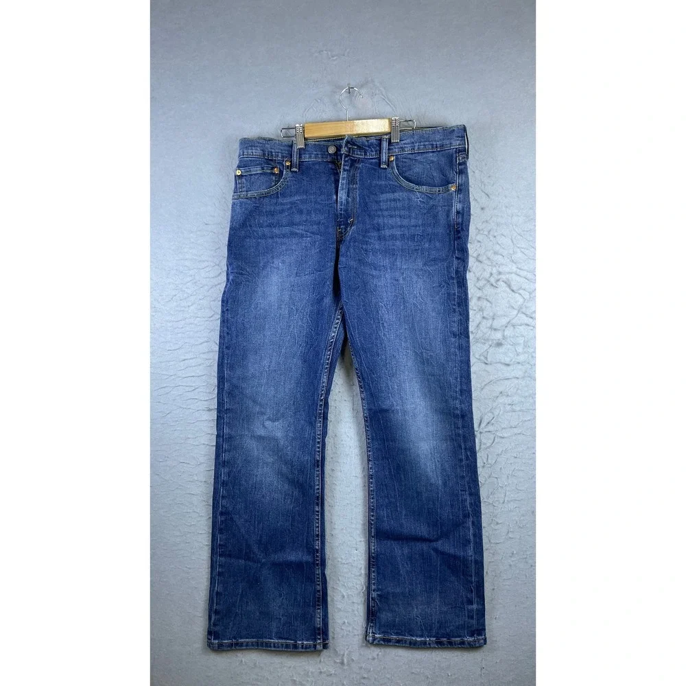 Levi's 527 Slim Bootcut Jeans Mens 36x30 Blue New Stretch Denim 13514